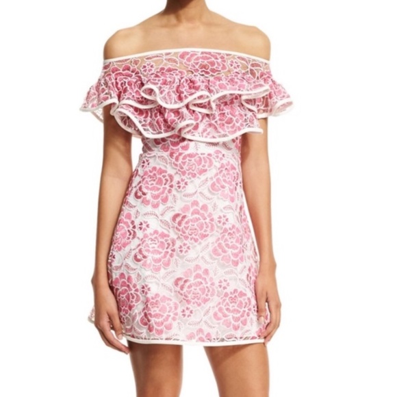Alexis Xs Pink Paula Lace Dress Off 
